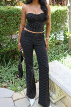 Polka Dot Tube Button Two Piece Set image 1