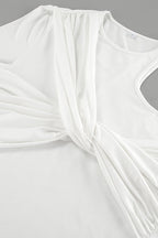 One Shoulder Knot Long Sleeve Long Sleeve Tee image 3