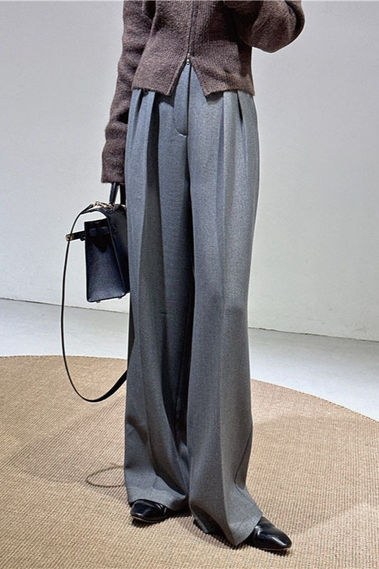 Vintage Straight-Leg Wide-Leg Pants image 1