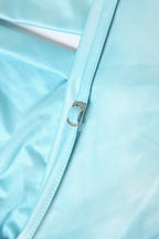 Sexy Solid Draped Shell Button Halter Top image 8