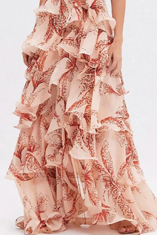 Chic V-Neck Pleated Boho Dress image 14
