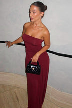 Strapless Off Shoulder Maxi Formal Dress image 5