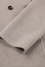 Brown Double-Breasted Blazer Coat image 6