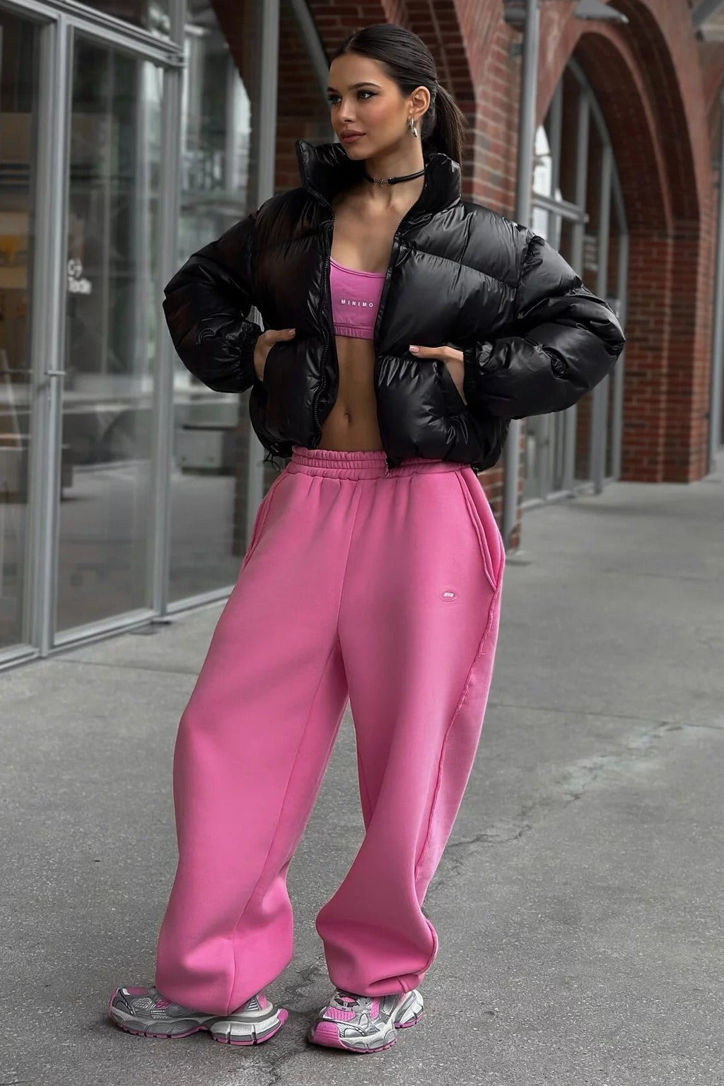Essential Cropped Puffy Puffer Jacket image 12