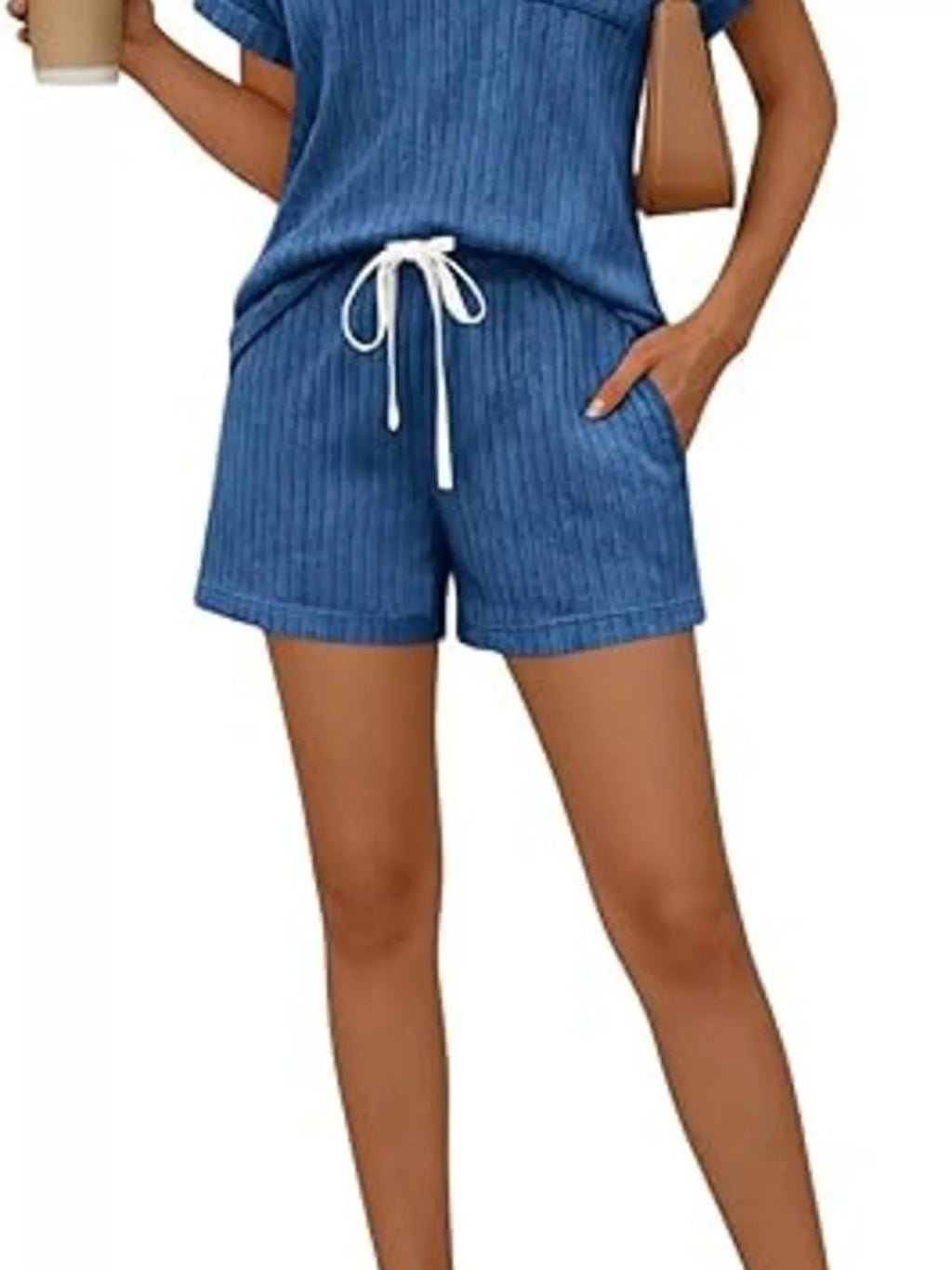 Bettina Short Set detail view styled for Avrienne