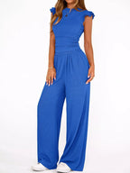 Margot Wide Leg Set detail view styled for Avrienne