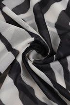 Tie Back Zebra Print Slim Fit Maxi Dress image 6