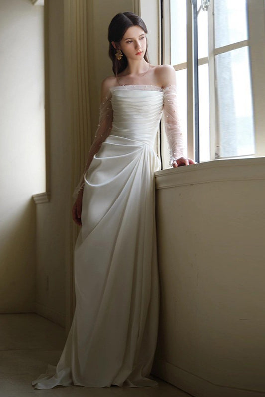 Strapless Off Shoulder Forest Style Fairy Prom Dress image 4