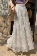 Lace Tulle Swing High Waist Skirt image 1