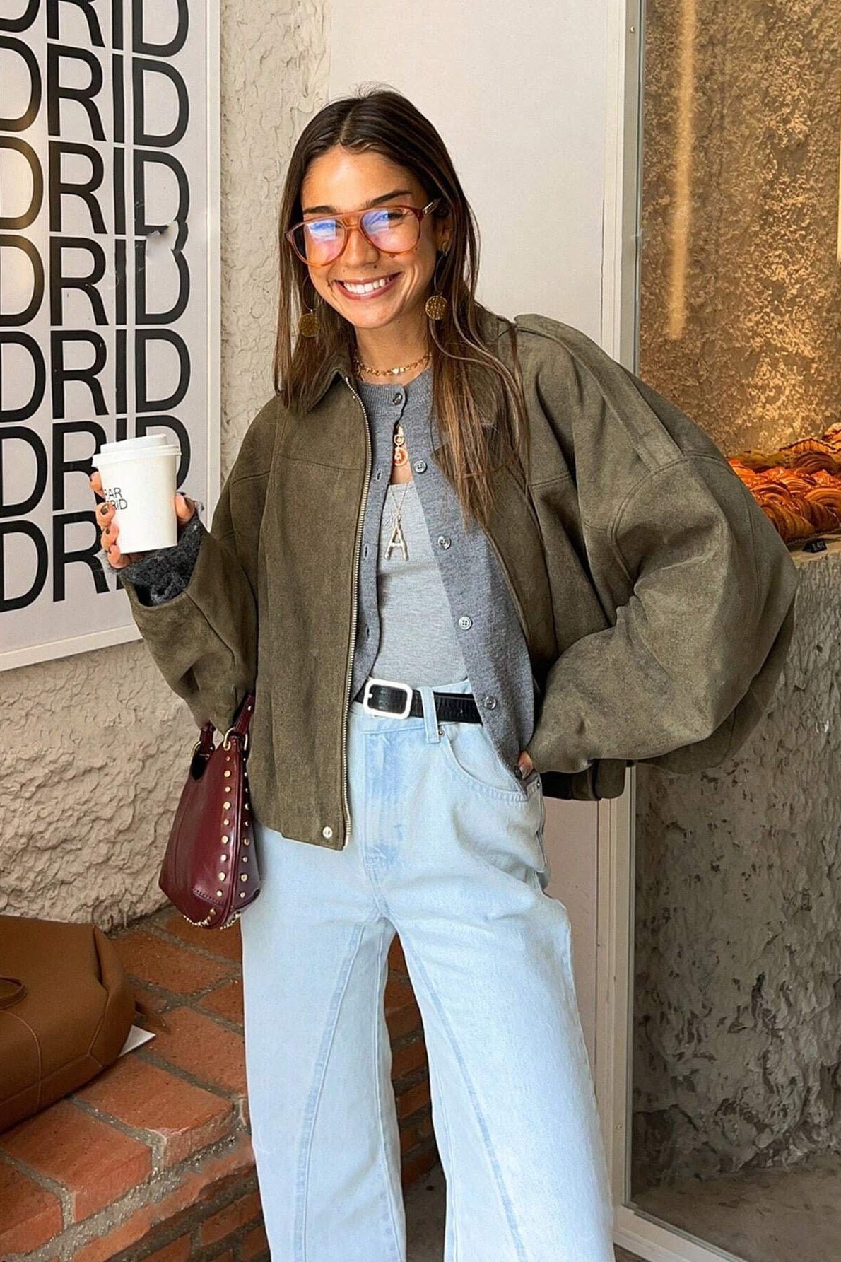 Batwing Sleeve Bomber Jacket image 2
