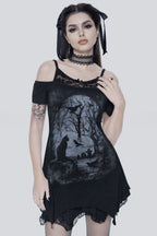 Sheer Lace Gothic Dress image 1