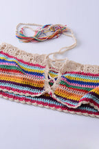 Knit Bandeau Bikini Set image 3