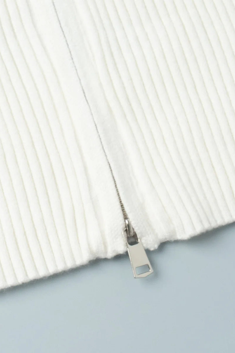 Casual Zip Front Knit Cardigan image 29