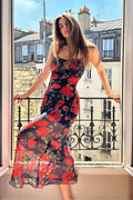 Floral Print Spaghetti Strap Bodycon Floral Dress image 1