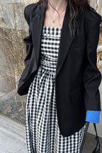 Elegant Casual Colorblock Blazer image 8
