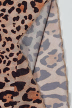 Hollow Out Leopard Flare Slit Maxi Dress image 7