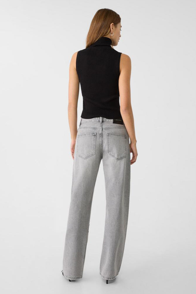 Metal Accent Trendy Wide Leg Jean image 4
