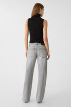Metal Accent Trendy Wide Leg Jean image 4
