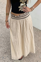 Ruffle Smocked A Line Swing Skirt image 2