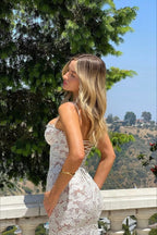 Lace Mesh Cami Maxi Dress image 4