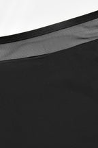Mesh Panel High Waist Two Piece Swim Set image 4