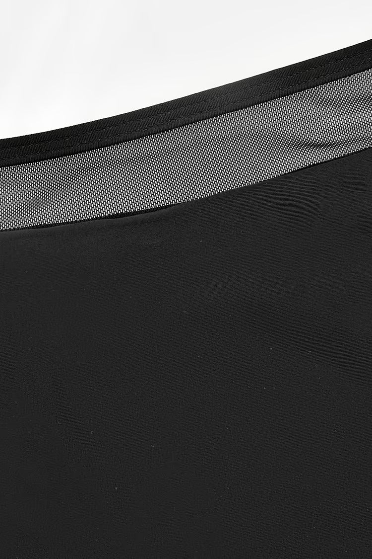 Mesh Panel High Waist Two Piece Swim Set image 4