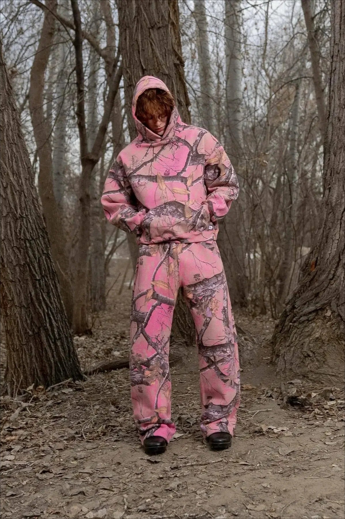Y2K Retro Camo Print Zip Up Hoodie image 3