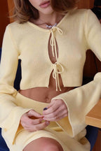 Bell Sleeve Cardigan Set Sweater Dress image 8