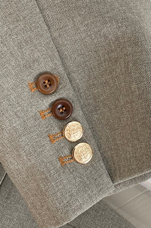 Oversized Speckled Lapel Blazer image 8