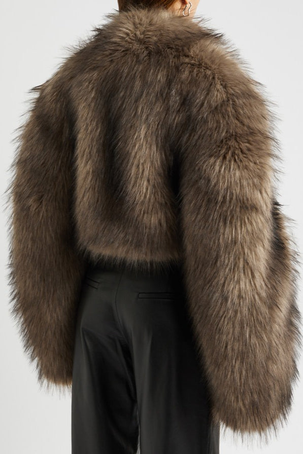 Vintage Faux Fur Short Coat image 2