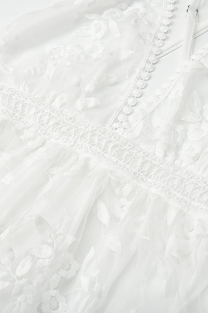 Lace Mesh Backless Boho Dress image 3