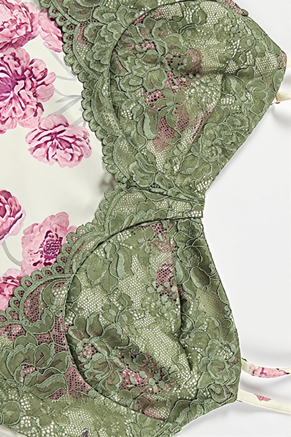 Contrast Lace Floral Cami Maxi Dress image 6