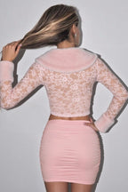 Lace Fleece Long Sleeve Two Piece Set image 6