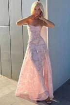 Elegant Jacquard Cami Maxi Dress image 3