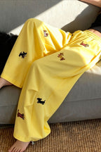 Street Style Embroidered Baggy Pants image 2