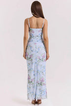 Chic Slim Spaghetti Strap Floral Dress image 4