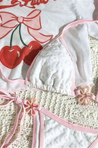 Cherry Cover Up Three Piece Swim Set image 6