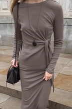 Vintage Knit Top and Skirt Two Piece Set image 2