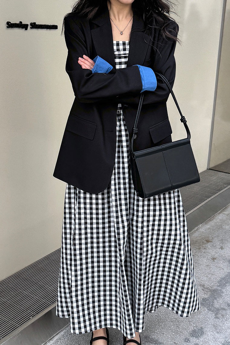 Elegant Casual Colorblock Blazer image 7