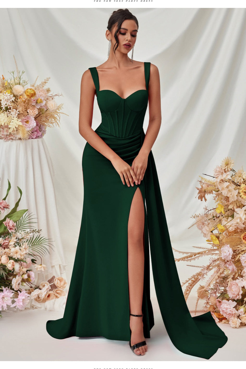 Sexy Bodycon Slit Maxi Party Dress image 6