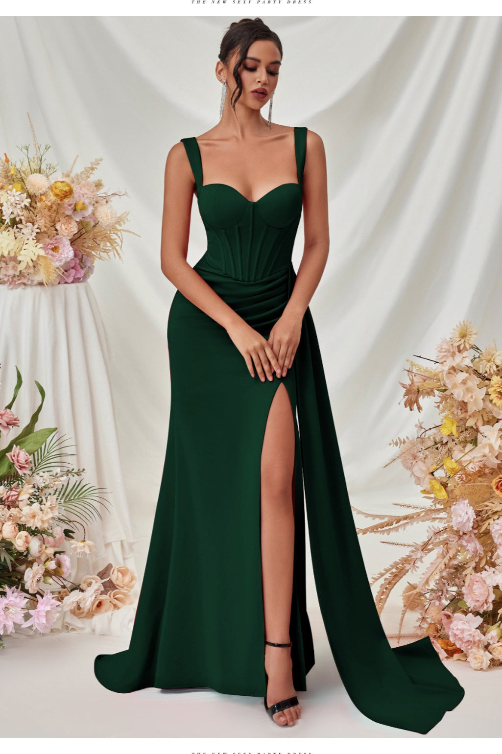 Sexy Bodycon Slit Maxi Party Dress image 6