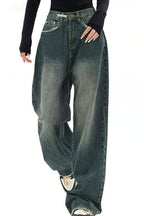 Retro Stylish High Waist Wide Leg Jeans image 2
