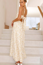 Backless Spaghetti Strap Floral Dress image 9