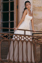 Elegant Solid A Line Long Prom Dress image 5