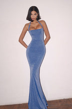 Luminous Mermaid Halter Neck Formal Dress image 1