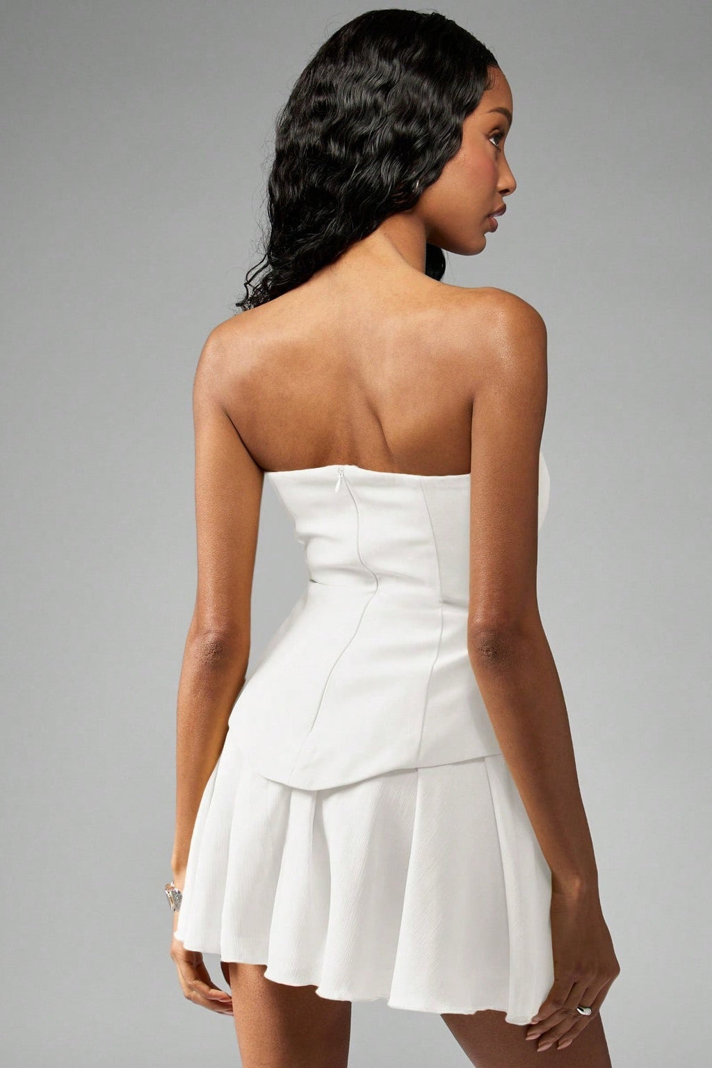 Bustier Peplum Waist Cocktail Dress image 5