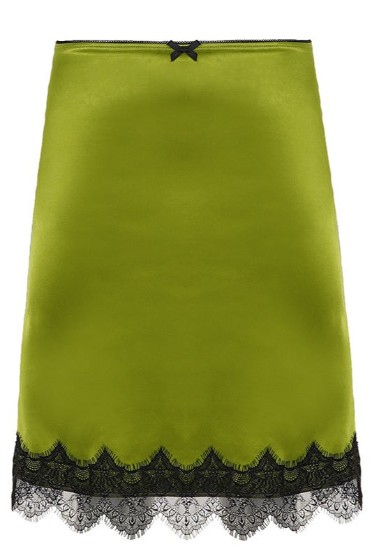 Elegant Lace Splice Satin Bow Skirt image 5