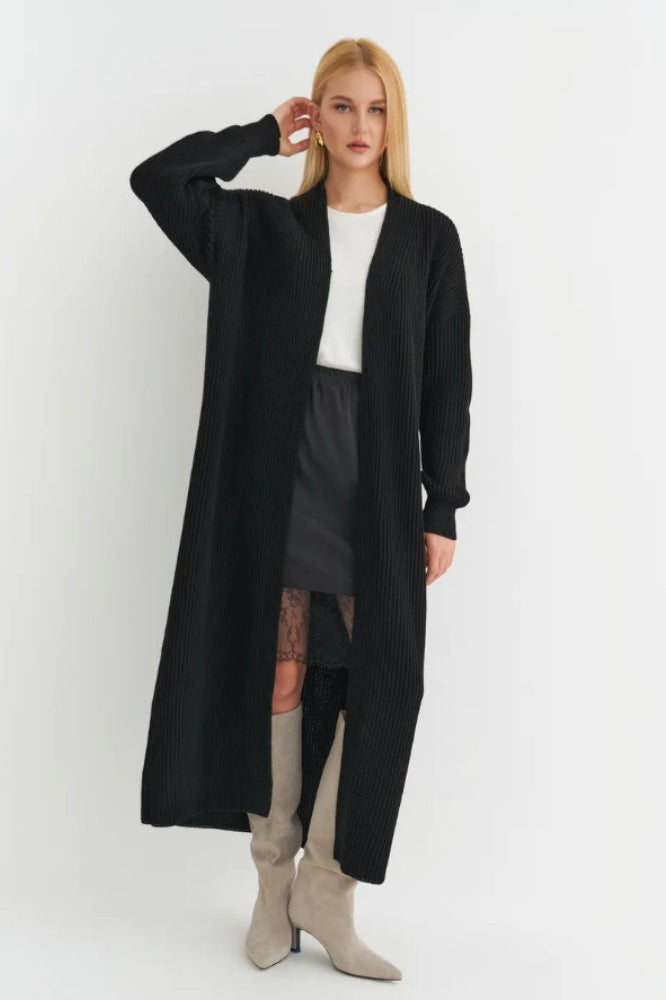 Oversized Long-Length Knit Cardigan image 11