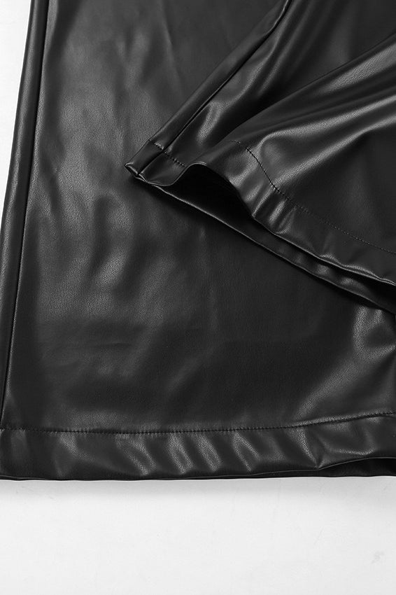 Vintage Fleece-Lined Leather Pants image 6