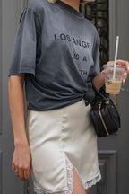 Lace-Trim A-Line Mini Skirt image 3